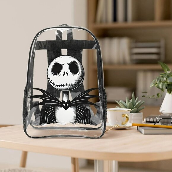 Disney Handbags - Disney Nightmare Before Christmas Jack Full-Size Transparent Backpack NWT​